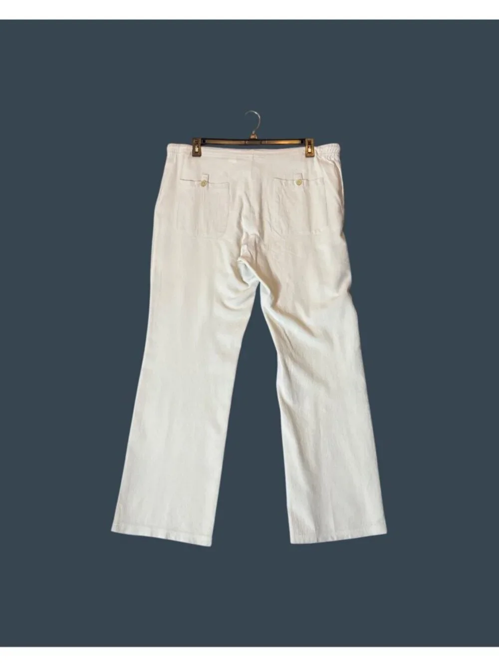 Bohio Mens Off-White Lightweight Cotton Pants - Size L